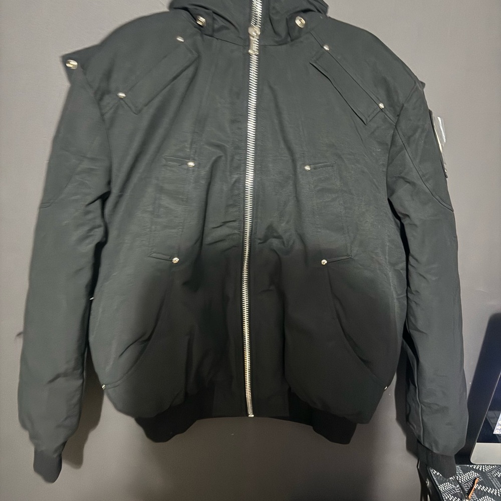 Men's Black Hooded Jacket